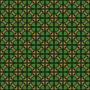 绿色几何图案无缝背景