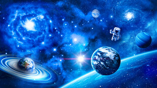 宇宙星云太空黑洞宇航员星球背景