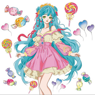 卡通动漫人物分层图