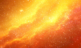 橙色星空装饰画背景图