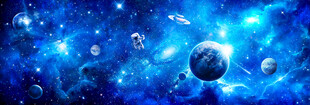 外太空星球银河宇宙黑洞航天背景