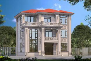 二三层 半 简欧式 别墅 建房