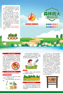 森林防火折页