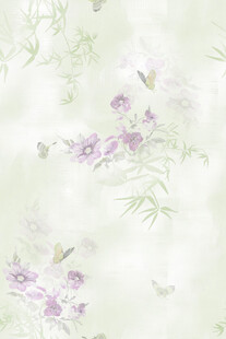 淡紫色花卉背景图