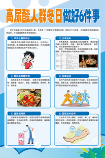 高尿酸人群冬日做好6件事海报
