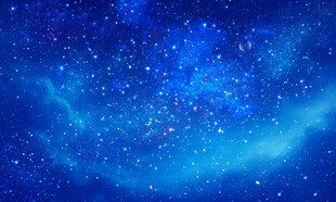 梦幻蓝色星空背景图