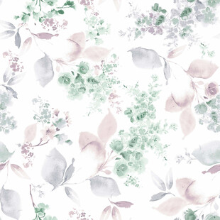 清新淡雅花卉图案背景