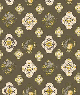 复古花卉图案背景纹理