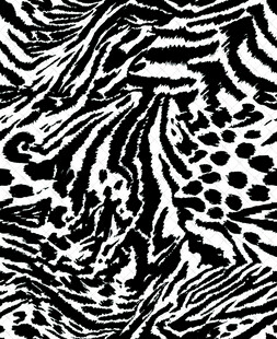黑白动物纹时尚图案设计