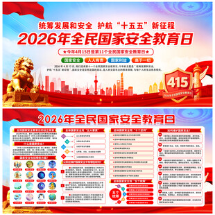 415国家安全教育日展板