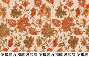 复古花卉图案纹理背景