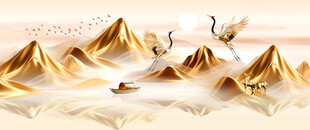 金箔轻奢装饰画