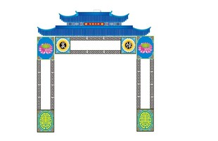 中式传统牌坊造型设计