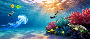 海底世界水母