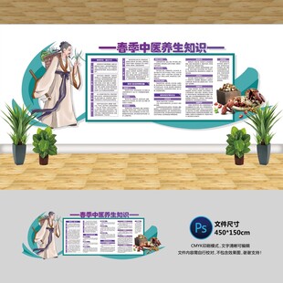 春季中医养生文化墙