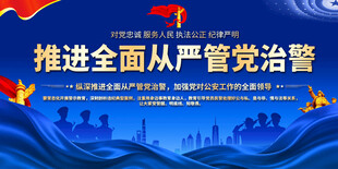 推进全面从严治党宣传图