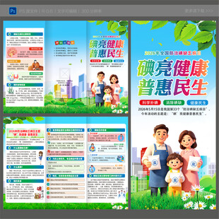 2026防治碘缺乏病日三折页