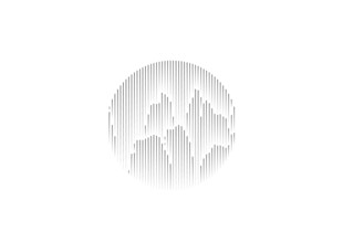 立体山峰圆形浮雕图案