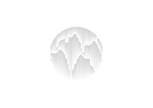 简约地球图标设计