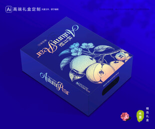 秋月梨礼盒 梨包装