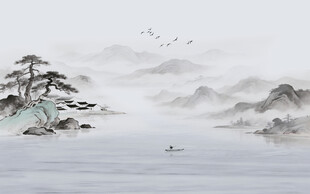 新中式山水画