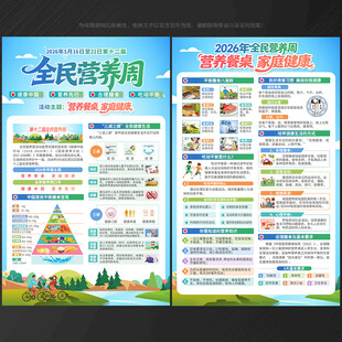 全民营养周宣传单