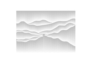 立体山峦装饰画