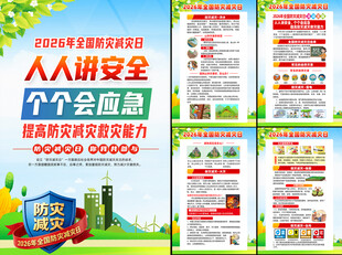 全国防灾减灾日挂图