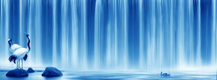 流水瀑布
