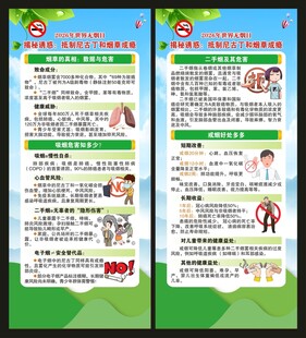 世界无烟日展架