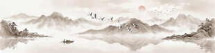水墨山水画