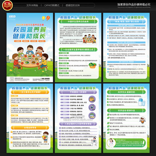 中国学生营养日展板