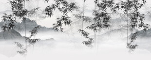 水墨竹子背景