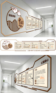 中医文化长廊展示墙设计