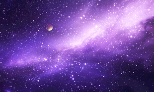 紫色宇宙星空图