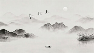 水墨山水画