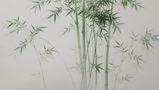 水墨竹林