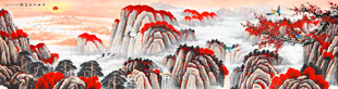 鸿运当头国画山水