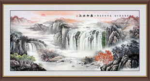 巨幅国画山水画