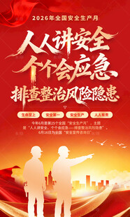 安全生产月海报