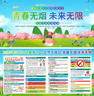 2026世界无烟日宣传展板
