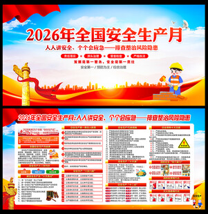 2026安全月展板