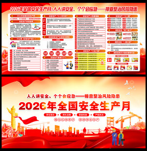 2026年全国安全生产月展板