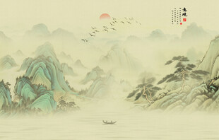 禅意山水画
