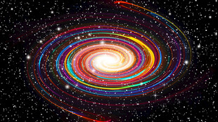 唯美旋涡星空背景