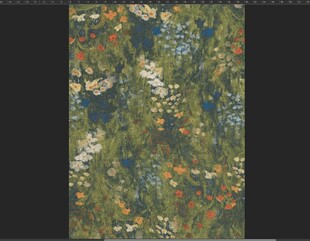 抽象花卉图案艺术画作