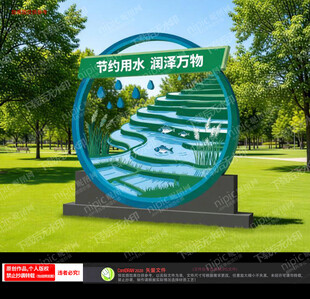 公园节约用水雕塑