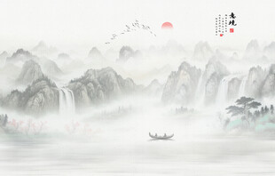 禅意山水画