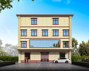 三层现代风自建别墅外观