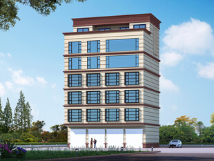 现代多层商业办公建筑